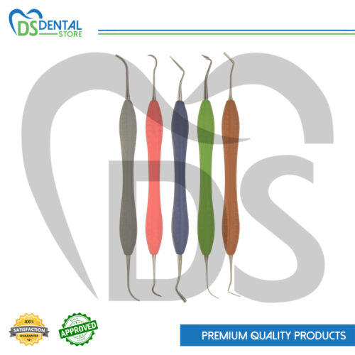 Composite Filling Instruments 5 Pcs Silicone Handle