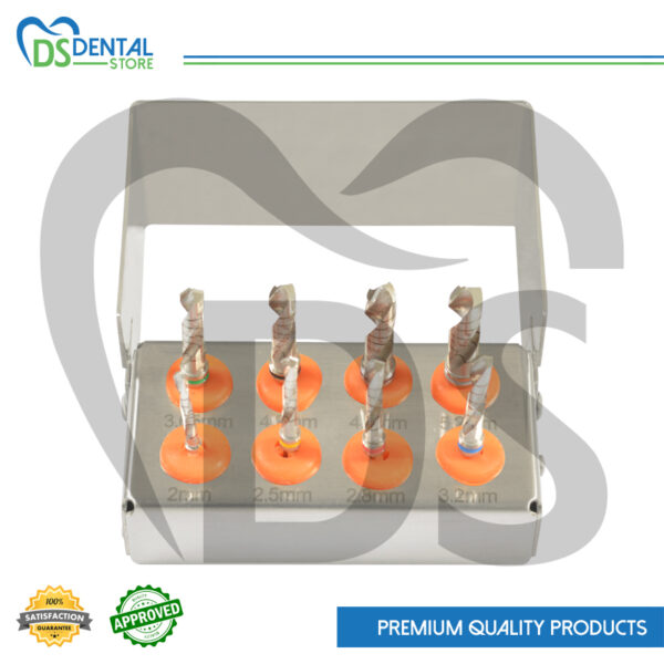 Dental Implant Drill Kit 8 Pcs Polished