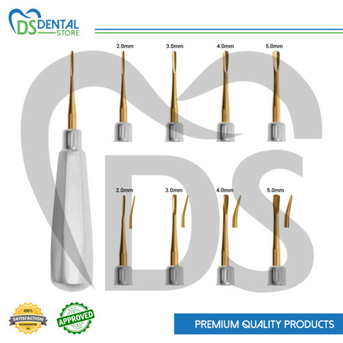 Root Elevator Golden Tip 8 Pcs Set