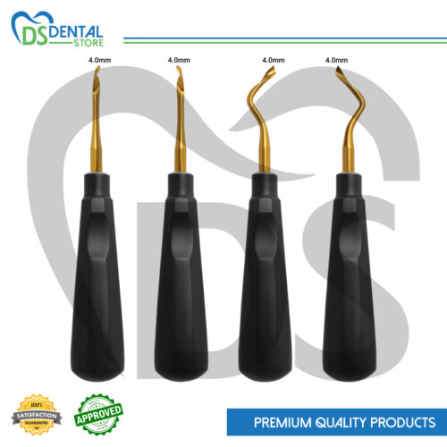 Dental Twist Root Elevator Set Of 4 Pcs