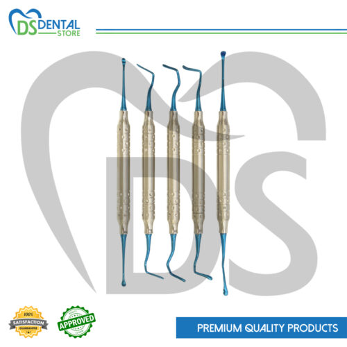 Microsurgery VISTA Tunneling Instruments Kit 5pc Blue Titanium
