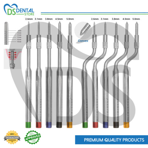 Dental Osteotome 10Pcs Convex