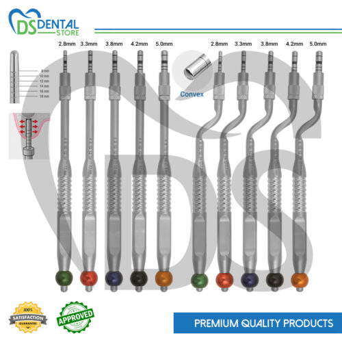 Dental Osteotome 10Pcs Convex