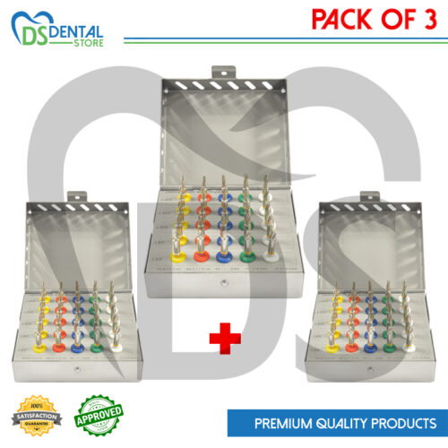 Dental Conical Implant Drill Kit Pack Of 3 Kits