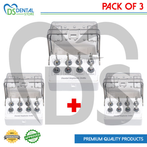 Dental Implant Drills Pack of 3 Kit
