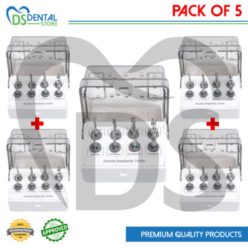 Dental Implant Drills Pack of 5 Kit