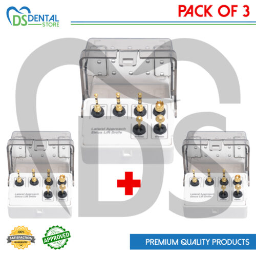 Dental Lateral Approach Sinus Lift Drill Kit 6 Pcs Pack Of 3 Kits