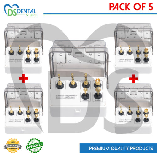 Dental Lateral Approach Sinus Lift Drill Kit 6 Pcs Pack Of 5 Kits
