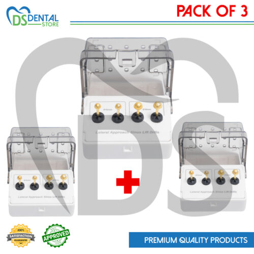 Dental Lateral Approach Sinus Lift Drill Kit Pack of 3 Kits