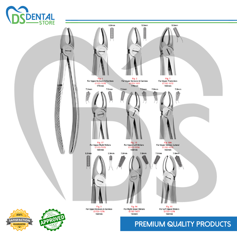 Extracting Forceps Set of 9 Pcs